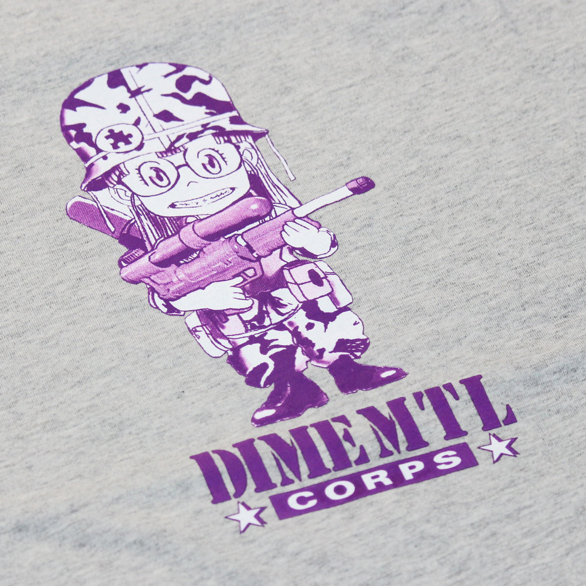 DIME Dimecorps Tee, Heather Gray – FCHSKATE