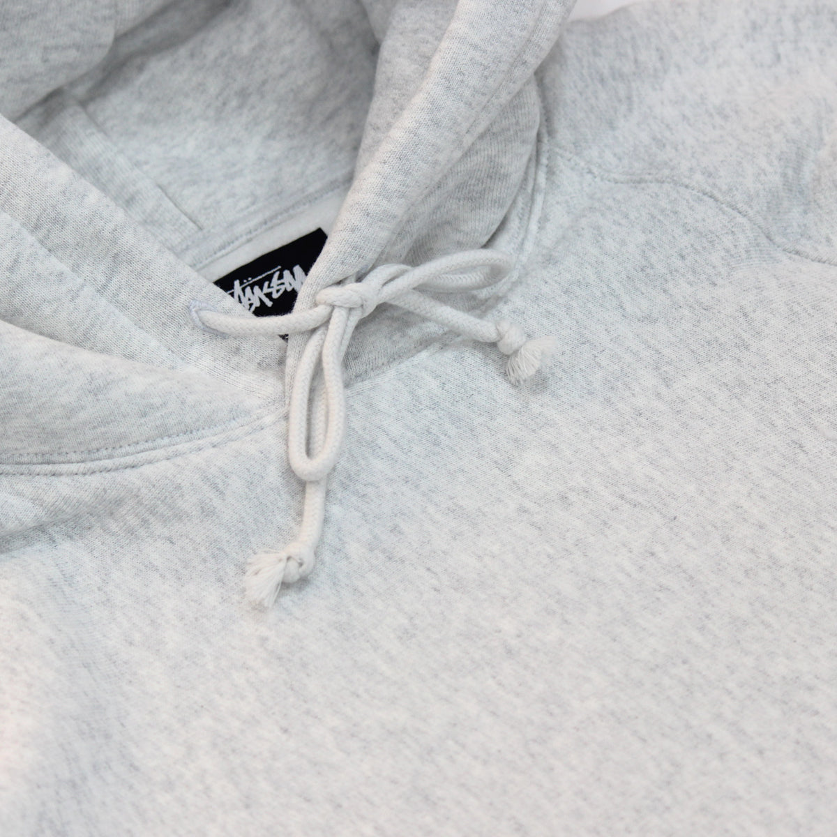 STÜSSY Fleece Raglan Hood, Ash Heather 118572 0062 – FCHSKATE