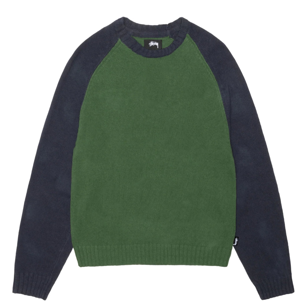 STÜSSY Colorblocked Raglan Crew