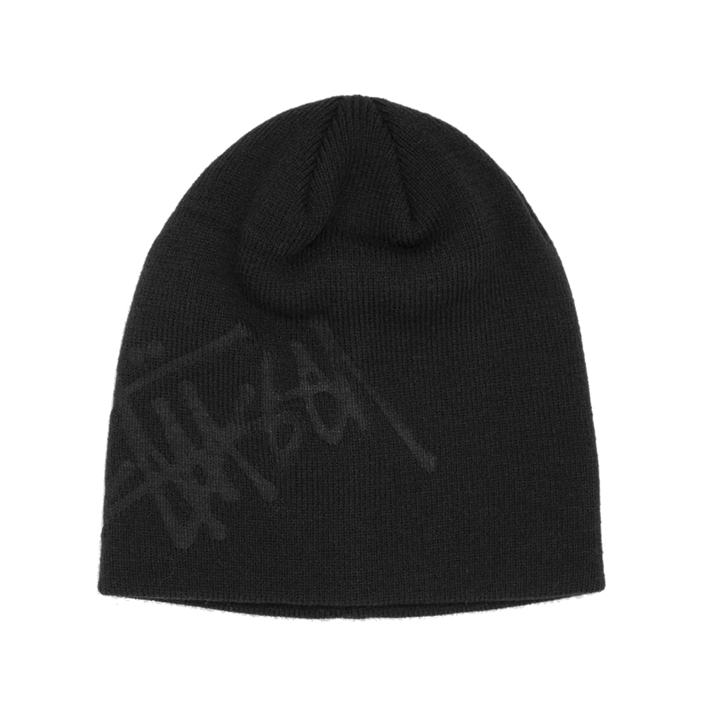 STÜSSY Debossed Stock Logo Beanie, Black – FCHSKATE
