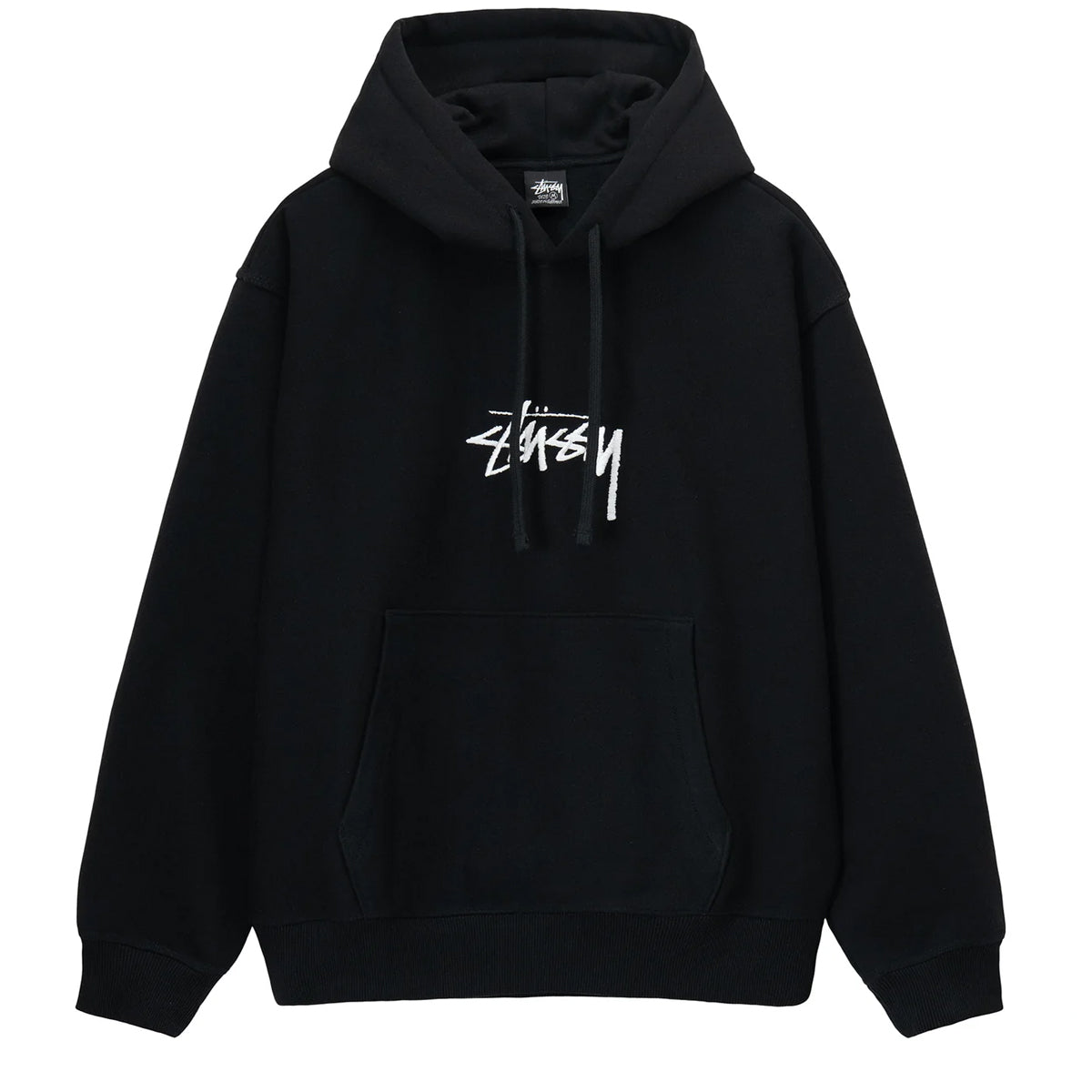 STÜSSY Stock Logo Applique Hood, Black – FCHSKATE